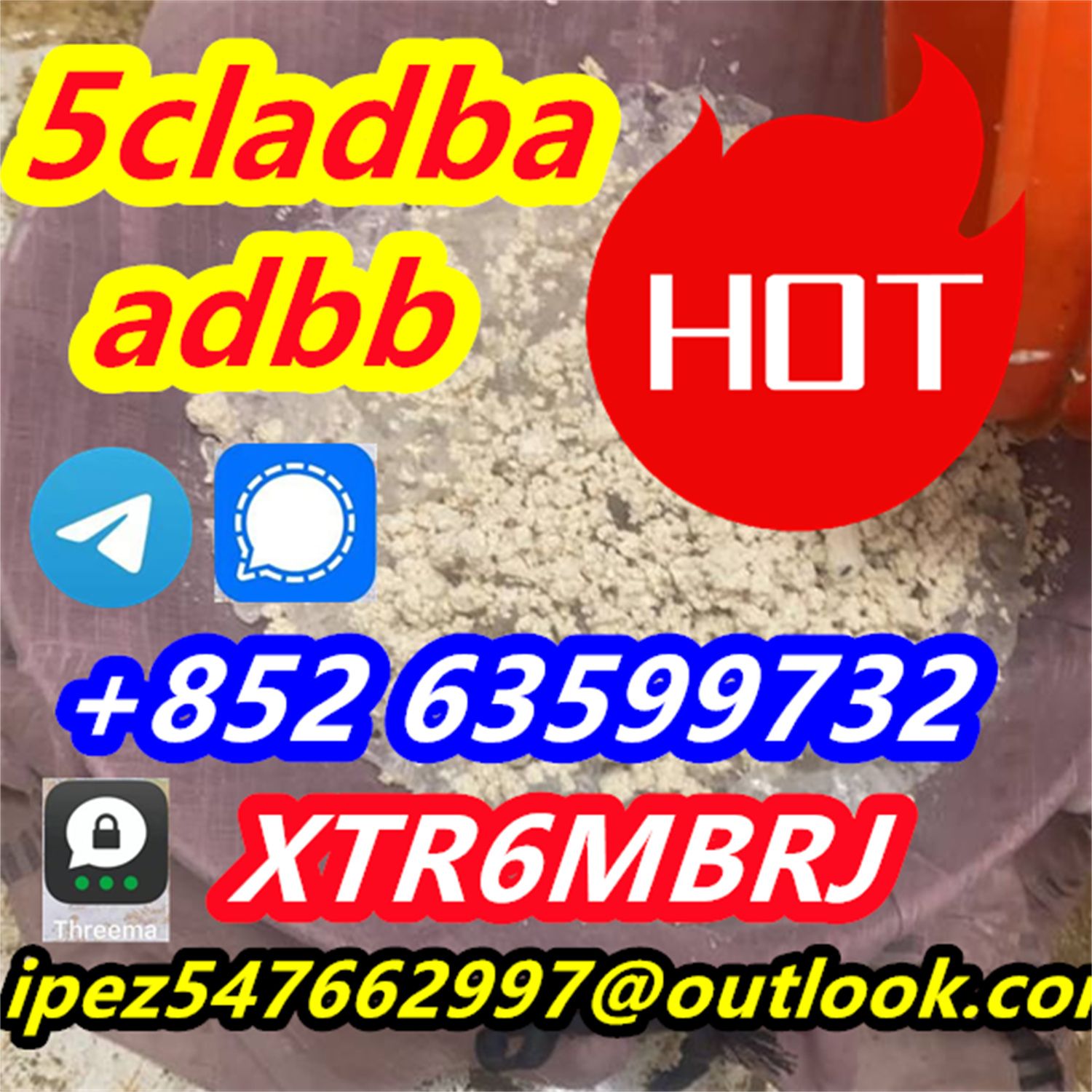 5cl adb raw materials 5cl 5cladba precursor in stock from China supplier