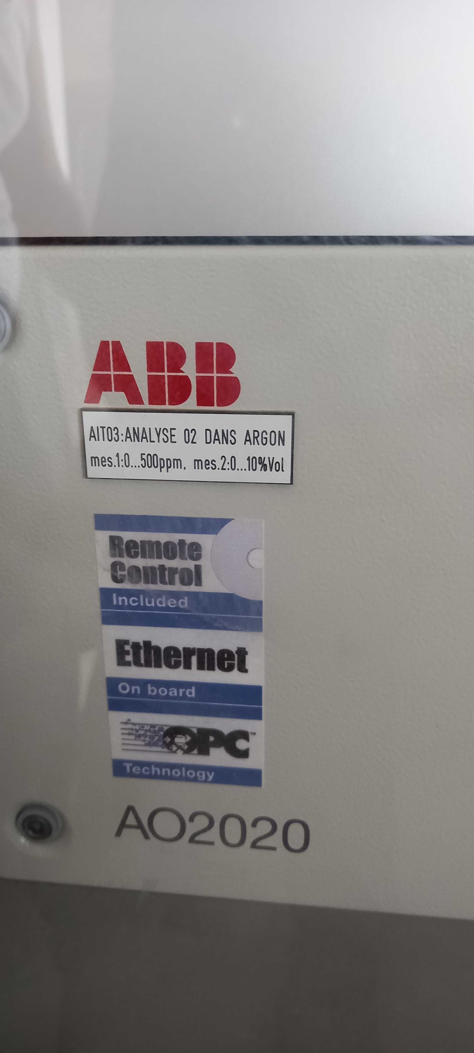 Analyseurs de gaz Model ABB AO2020