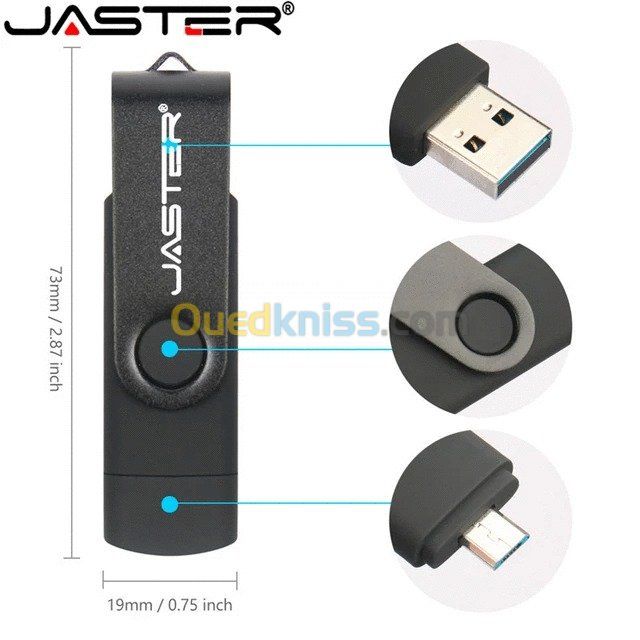 JASTER - محرك فلاش USB OTG سعة 32 Go
