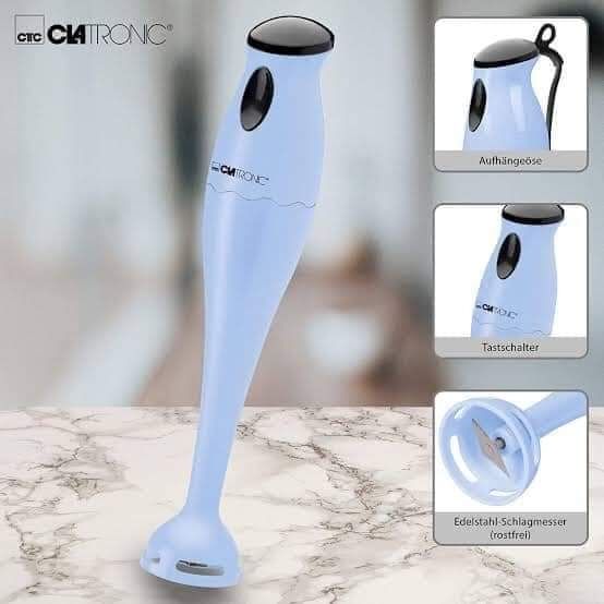 Bras mixeur plongeant 180 w /bol 500 ml clatronic sm 3577