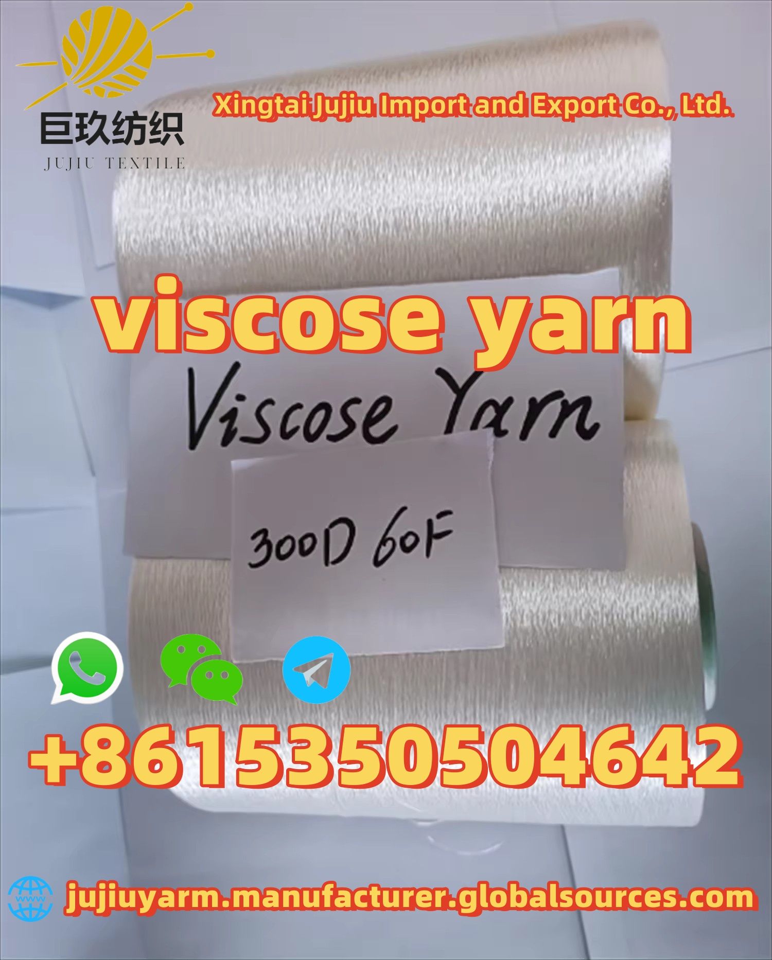 New Factory AA Grade 100% Viscose Filament whatsapp+8615350504642