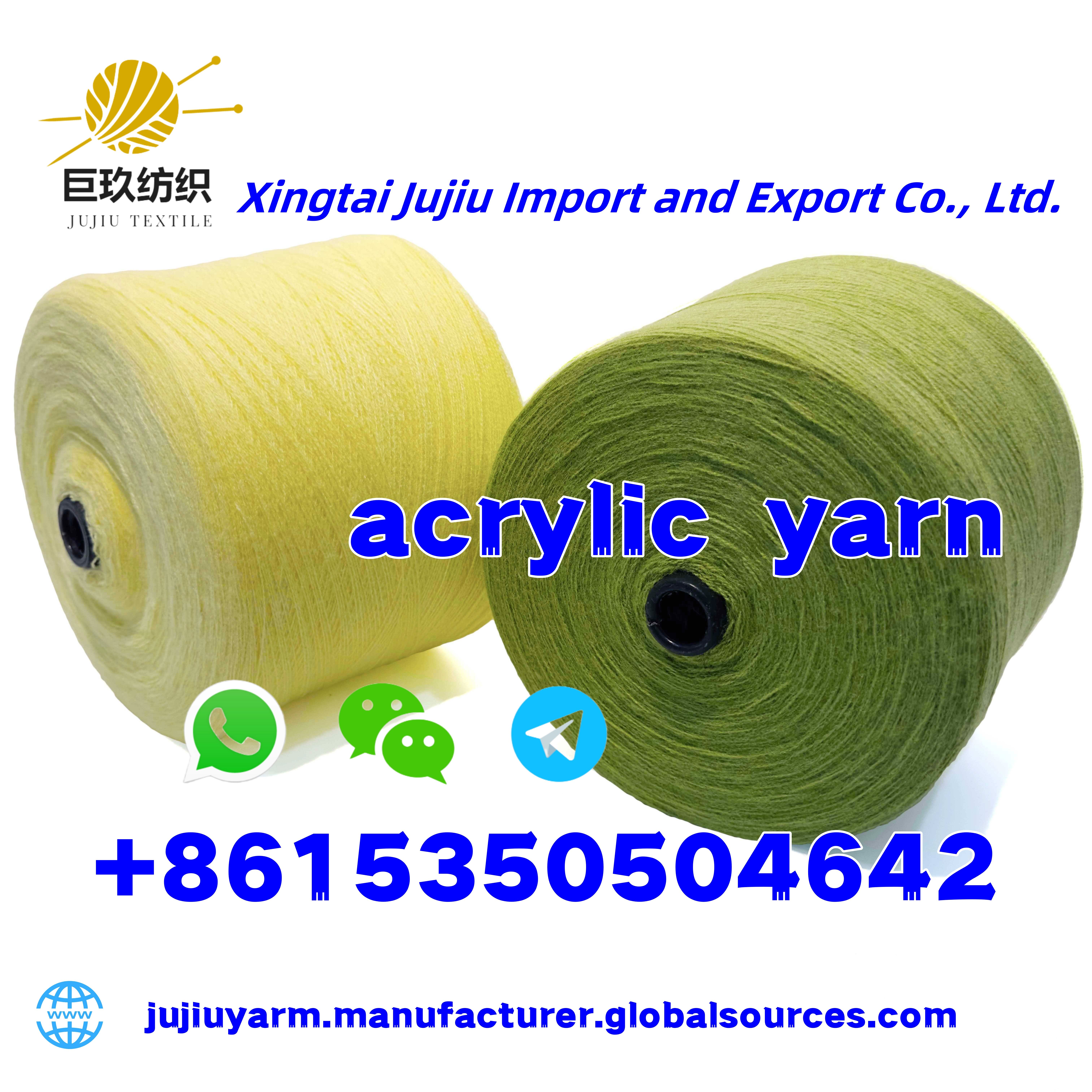 New Best Selling 100% Acrylic Knitting Yarn Acrylic Yarn whatsapp+8615350504642 