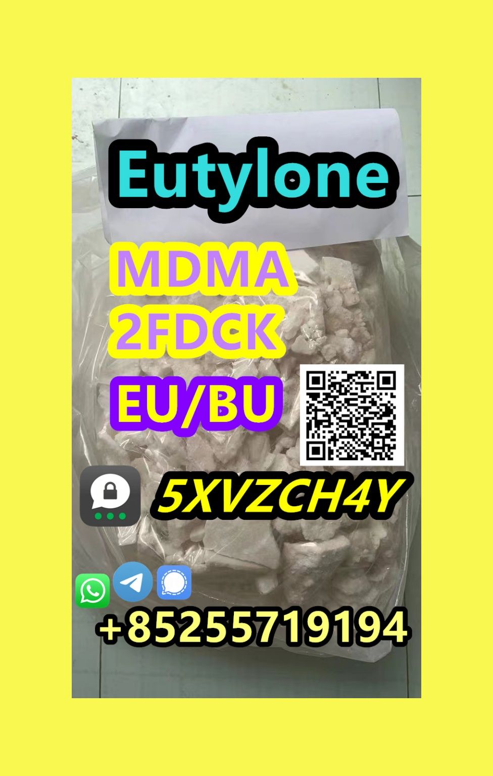 5cladba, 5CL-ADB-A, 6cl, eutylone Threema:5XVZCH4Y