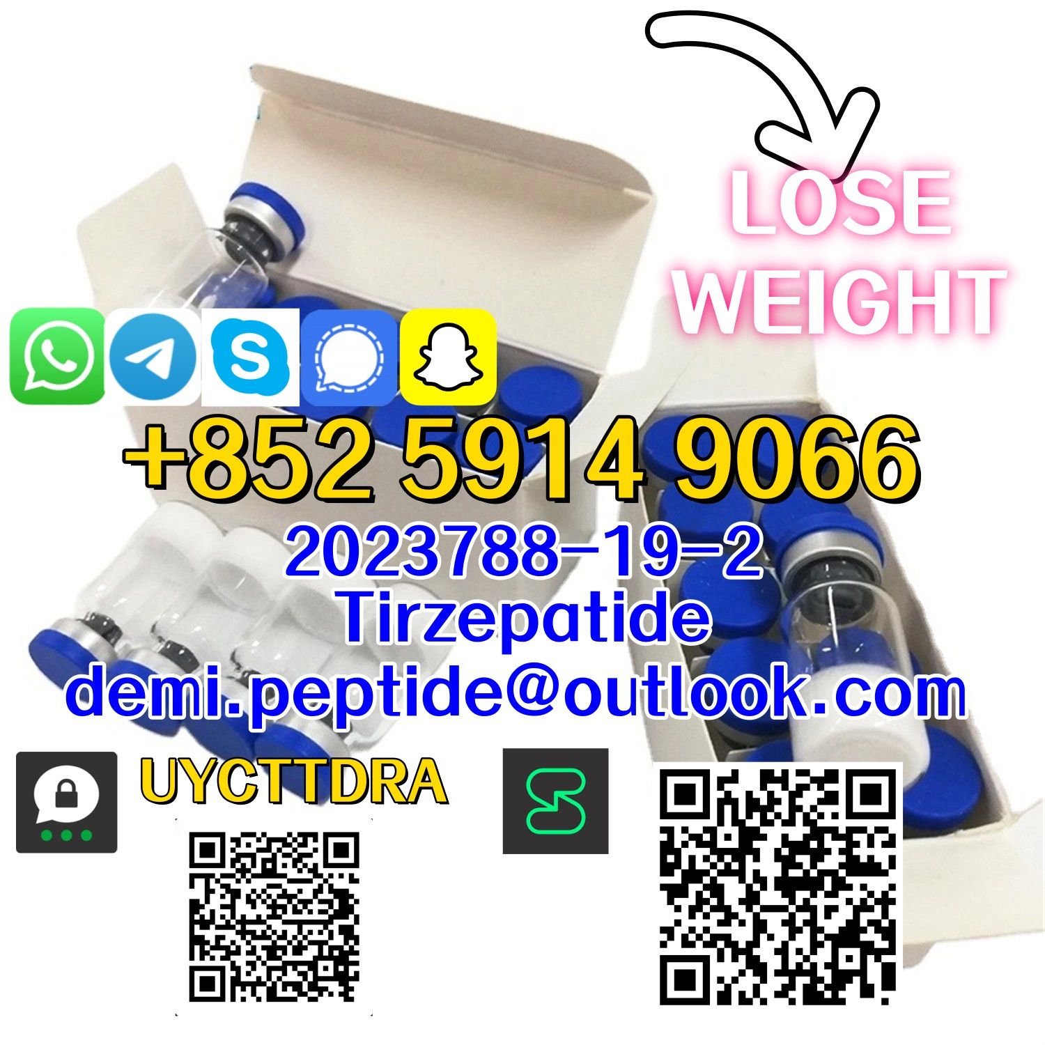 Tesamorelin 2 mg/5mg/10mg Tested High Quality Fast Delivery CAS 218949-48-5